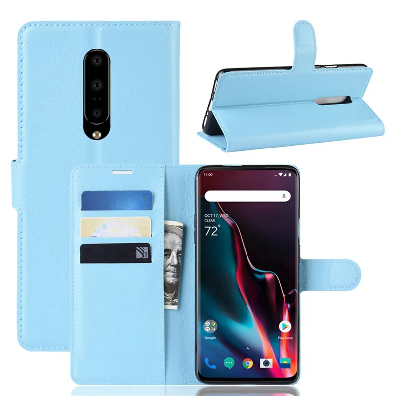 ZJCXYTX для OnePlus 7 Чехол из искусственной кожи с функцией защиты от ударов держатель