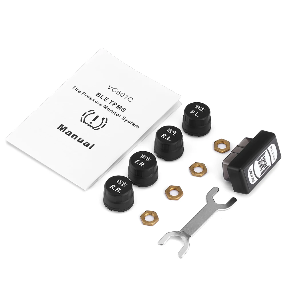 Zeepin VC601C BLE TPMS Bluetooth подключение Водонепроницаемый IP67 автомобильных шин Давление