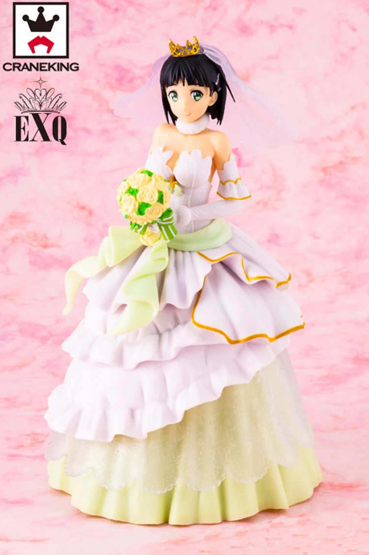 CMT Origianl Banpresto Sword Art онлайн код регистратор EXQ фигурка Свадьба Suguha Аниме ПВХ