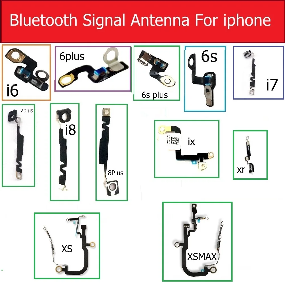

Bluetooth-антенна для iPhone 6, 6s, 7, 8 plus, X, XR, XS MAX, чип bluetooth, камера, внутренняя веб-камера, правый ремонт