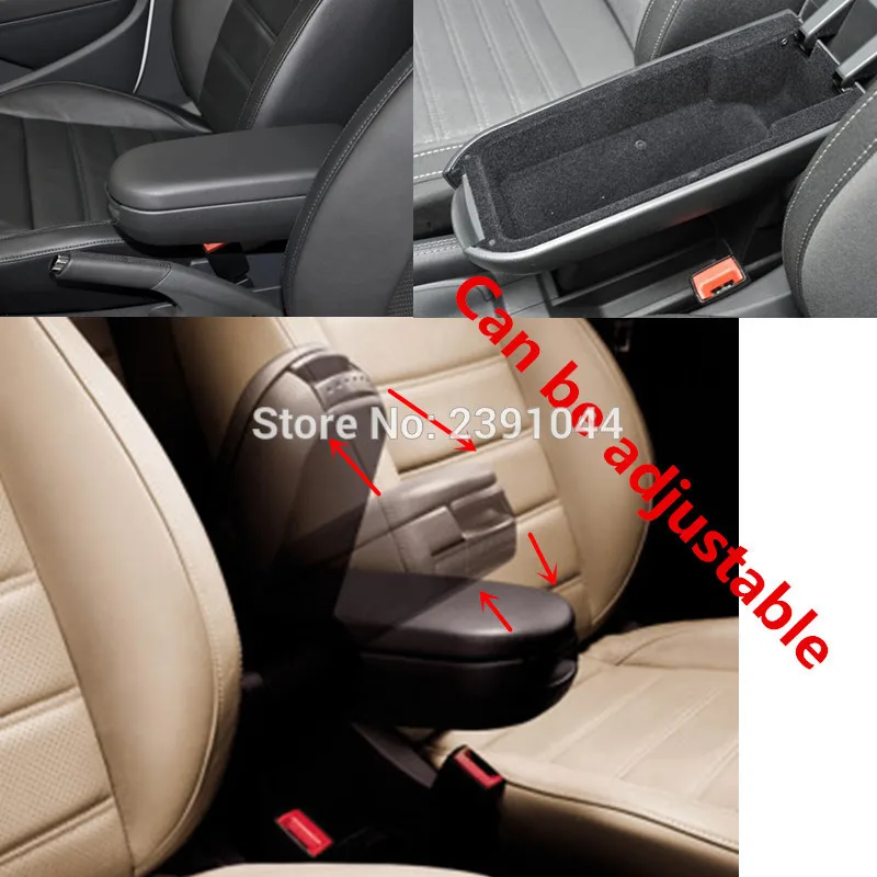 Для VW NEW POLO HB/SEDAN 2011- автомобильный подлокотник, аксессуары для салона автомобиля, запчасти для центральной консоли автомобиля, коробка для хранения подлокотников, коробка для водителя