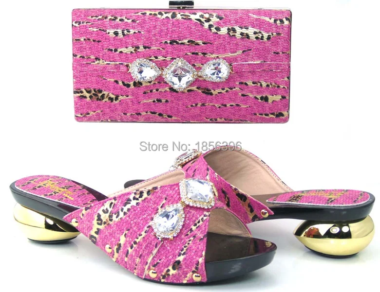 DT2207-96 women shoes high heel Italian Shoes with matching Bags ladies sandals African and bag to match | Обувь