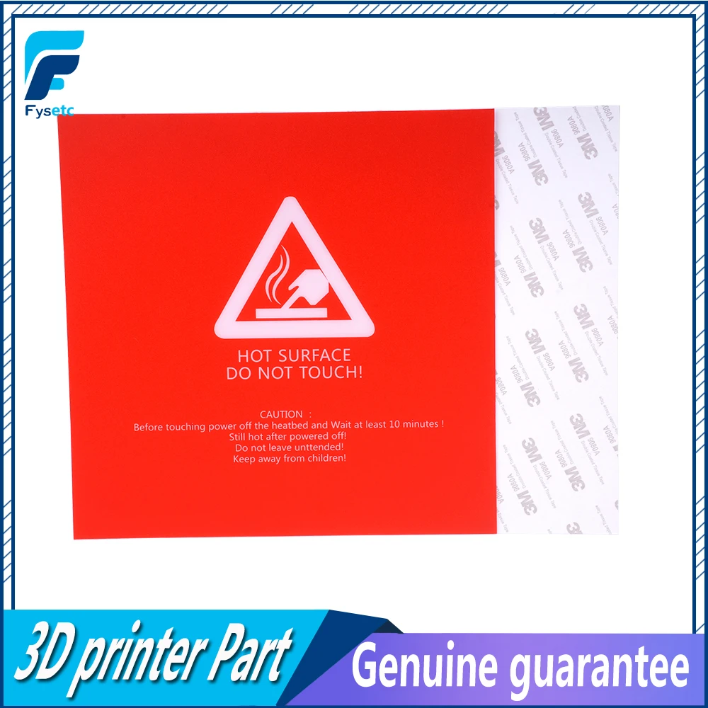 

2pcs 220x220mm Red Frosted Heated Bed For Wanhao i3 Anet A8 A6 Ender 5 Tarantula 3DPrinter Sticker Build Sheet Build Plate Tape