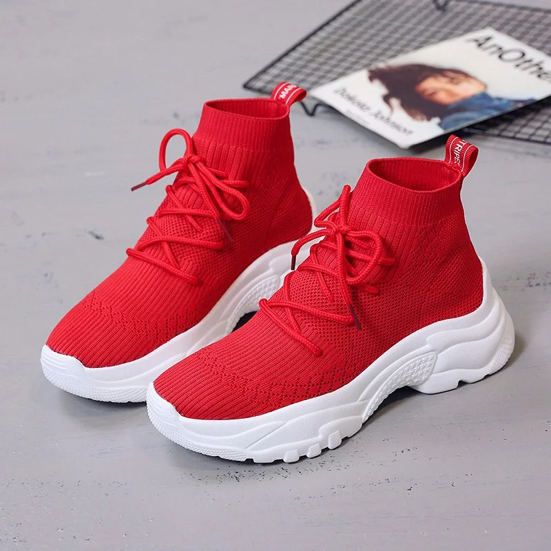 Модные популярные носки Женская обувь новая Корейская версия дышащей