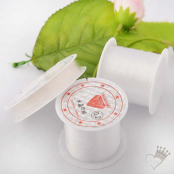 

0.2/0.3/0.6MM Thickness Bead rope(Elastic)for Crystal/beads The rope for the patches(No flexibility) transparent high quality