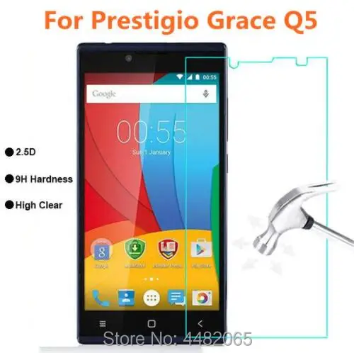 Закаленное стекло для Prestigio Grace Q5 Оригинальная защита экрана 9H Защитная