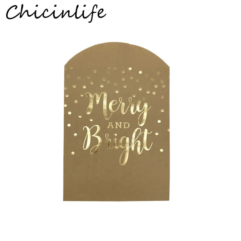 Chicinlife 10 шт. благодарны веселый и яркий Бумага сумки благодарения вечерние