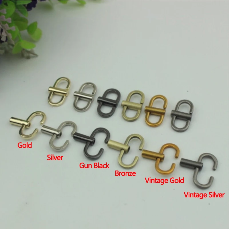Bag Chain Shorten Adjust Closure Clip Light Gold Silver Gun Black Bronze Adjuster Shortener | Багаж и сумки