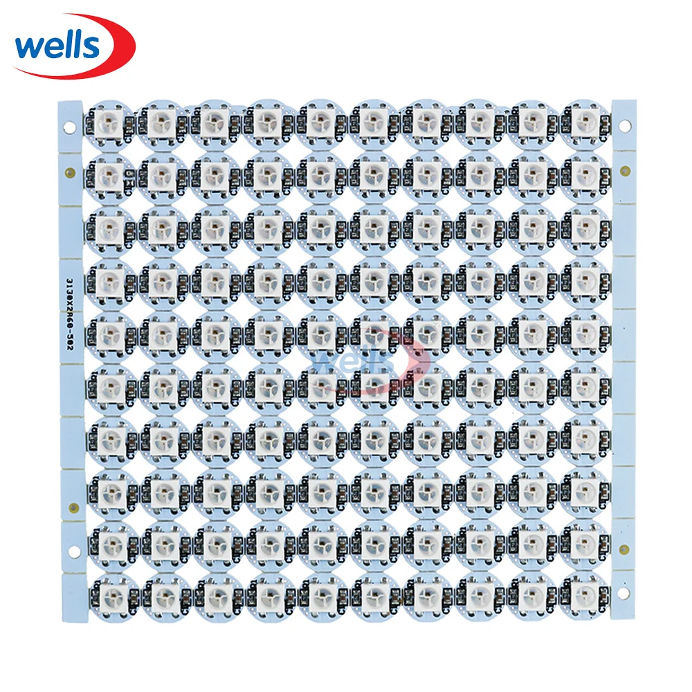Лучшая цена 10~ 100 шт. WS2812B ws2812 светодиодный чипы 5V с белый/черный PCB радиатора(10 мм* 3 мм) WS2811 IC встроенным SMD 5050 цветная(RGB