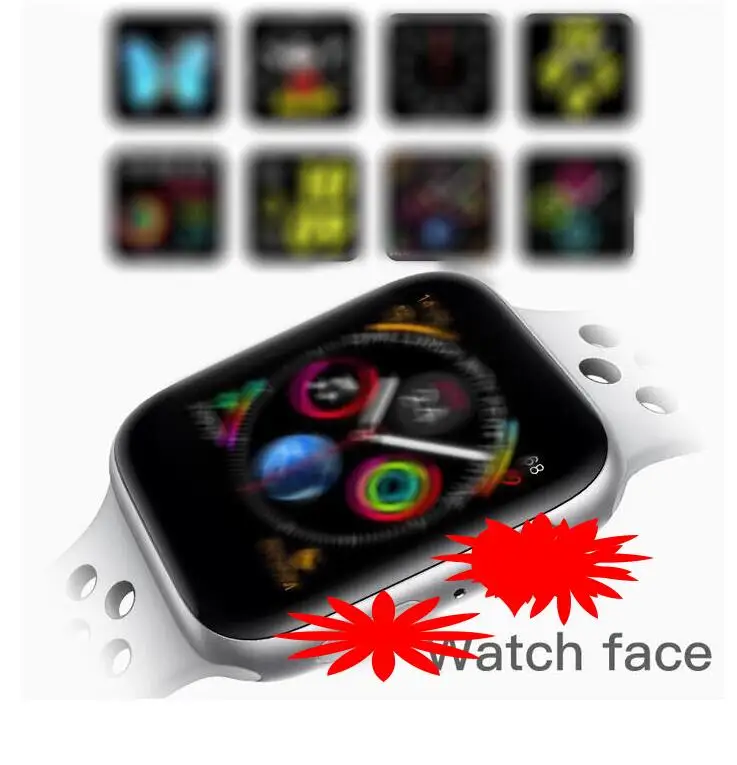 IWO8 8 series 4 чехол для смарт часов для Apple iOS iPhone Android телефон наручные часы Спорт Bluetooth Браслет фитнес трекер