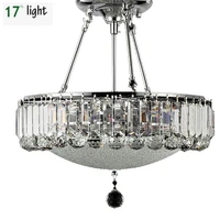 new design crystal pendant lights chrome hanging lampe dinning room light fixtures lustre bar light
