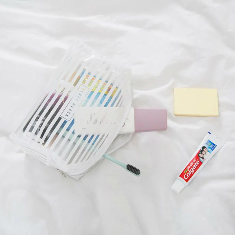 Дорожная косметичка из ПВХ водонепроницаемая прозрачная сумка для макияжа