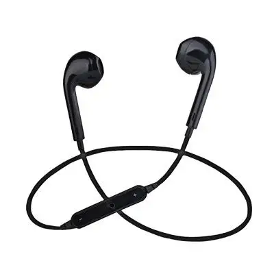 Универсальные Спортивные Беспроводные bluetooth-наушники S6, стереогарнитура, наушники с микрофоном для samsung, Xiaomi, Android, iPhone - Цвет: Черный