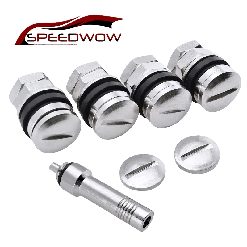 Клапан для автомобильных шин SPEEDWOW 4 шт. скрытый заподлицо хромированный клапан