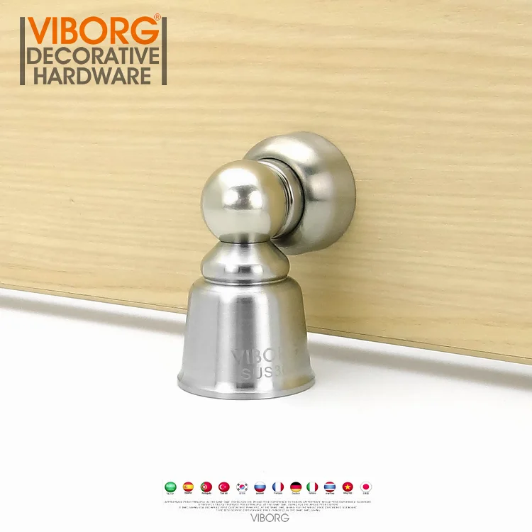 VIBORG Deluxe Solid SUS304 нержавеющая сталь мощный напольный настенный магнитный дверной стопор дверной стоп RS-32S
