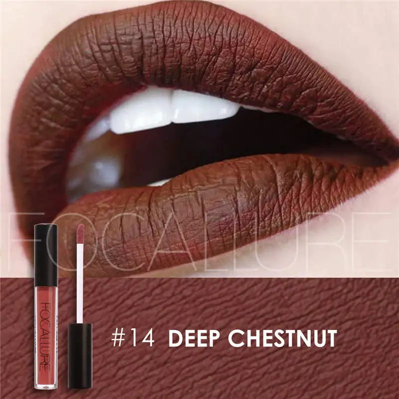 Focallure Matte губная помада, 25 цветов, водостойкая, для женщин, сексуальные губы, макияж, жидкая помада для губ, высокое качество, блеск для губ, обнаженные губные помады - Цвет: FA24-14