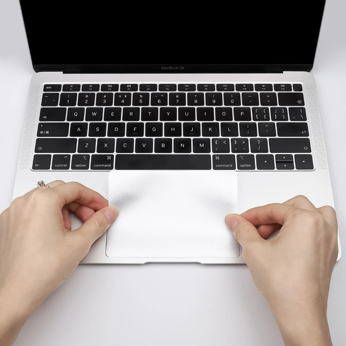Batianda для нового MacBook Pro retina 13 15 Touch Bar Air 13,3 дюймов защита ладоней чехол с трекпадом Защитная Наклейка Серебро