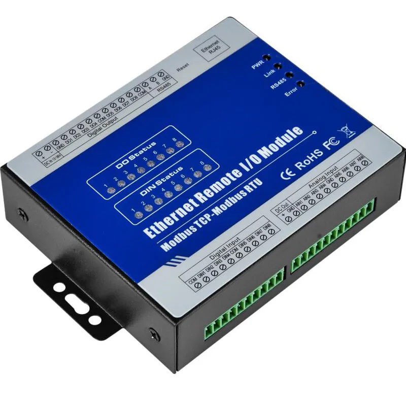 RJ45 Ethernet сетевое удаленное модуль ввода-вывода с отображение регистрация 8 Релейные выходы изолированный дизайн поддерживает PWM M320T