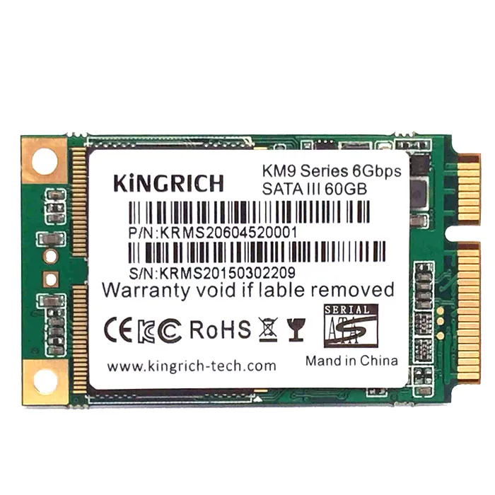 Фото Kingrich Мини SATA SSD 60 ГБ Жесткий Диск MLC flash 64 Г 4-канальный Для ssd ноутбук Spec ПК