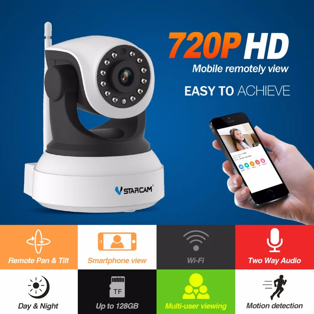Vstarcam Видеоняни и радионяни ip Камера Wi Fi Phone View Открытый безопасности