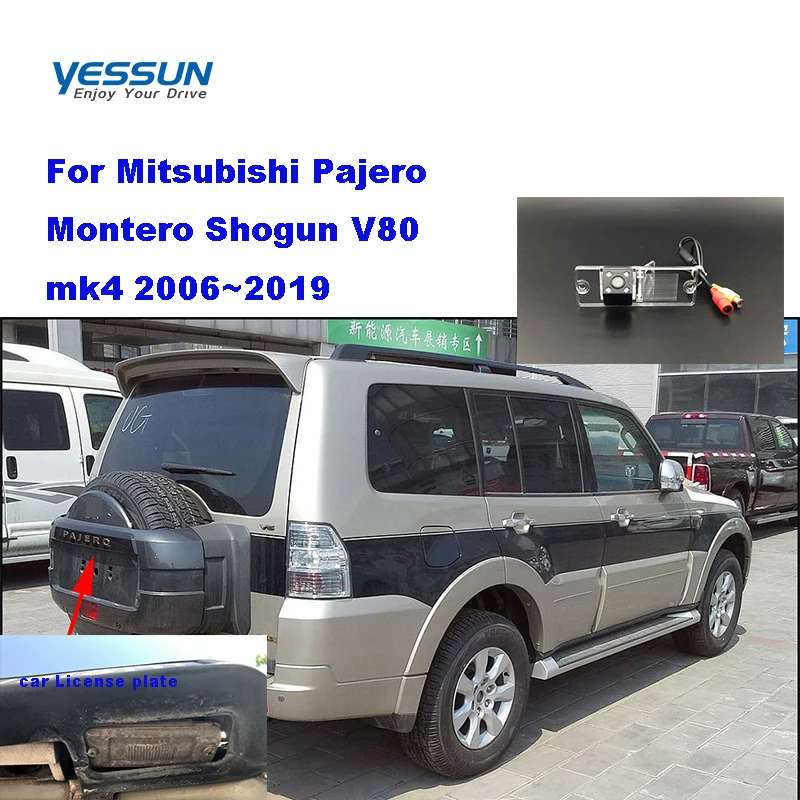 Yessun камера заднего вида для Mitsubishi Pajero Montero Shogun V80 v93 mk4 вида/камера номерного