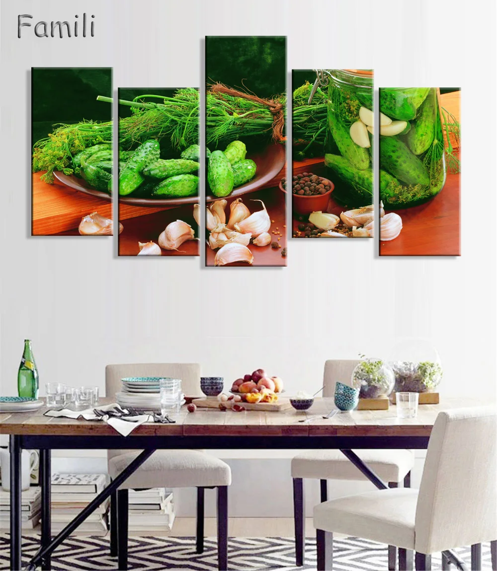 Набор из 5 картин настольный Топ полный фруктов и других здоровых продуктов для
