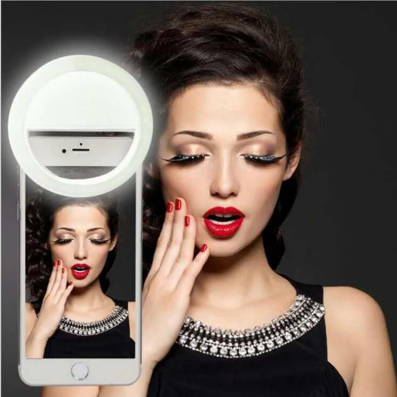 Роскошный подарок универсальный LED FLASH светящийся селфи телефон кольцо чехол для