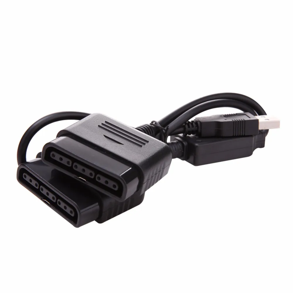 2 в 1 двойной USB порт контроллер адаптер конвертер для Sony PS1 PS2 к ПК 0 проводные аксессуары игрового