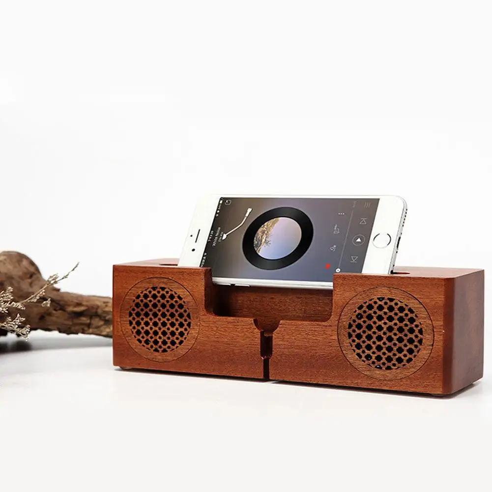 Портативный ретро Bluetooth деревянные колонки мини беспроводные audio мобильного