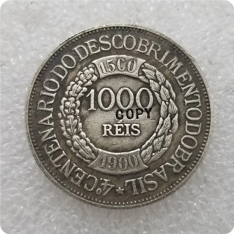 1900 Бразилия 1000 Reis КОПИЯ монет памятные монеты-копии монет медаль коллекционные монеты
