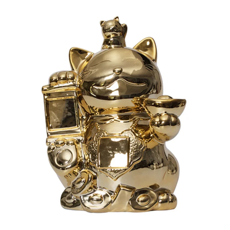 Новинка, Lucky Cat, керамические украшения, большие, богатые, керамические, японская копилка, магазин, двухмерный код, открываются, творческие подарки