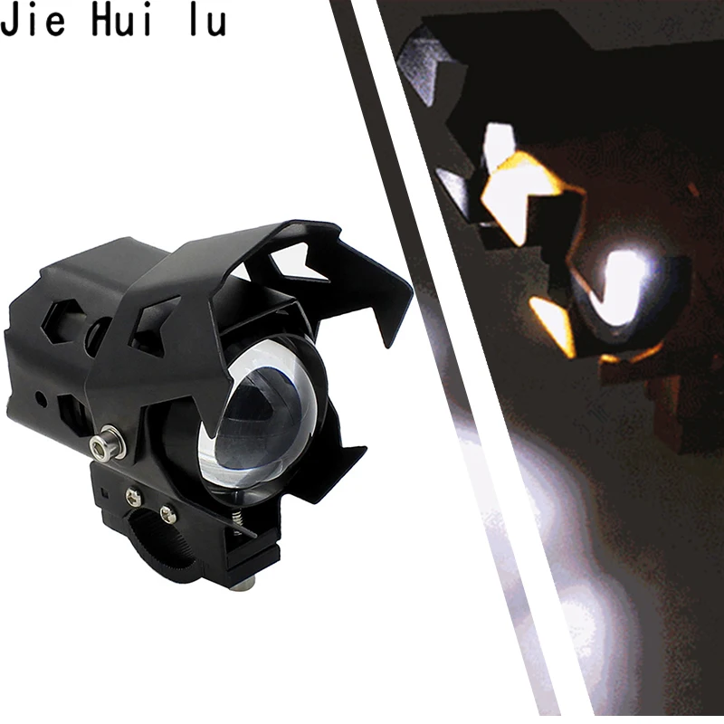 1 шт. U8 светодиодный мотоцикл фар DRL противотуманных Moto месте головы лампы 12 80 В