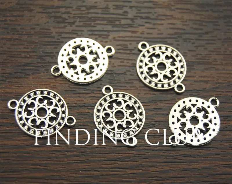 50 шт. металлические соединители для браслетов и ожерелий|antique silver|metal jewelry