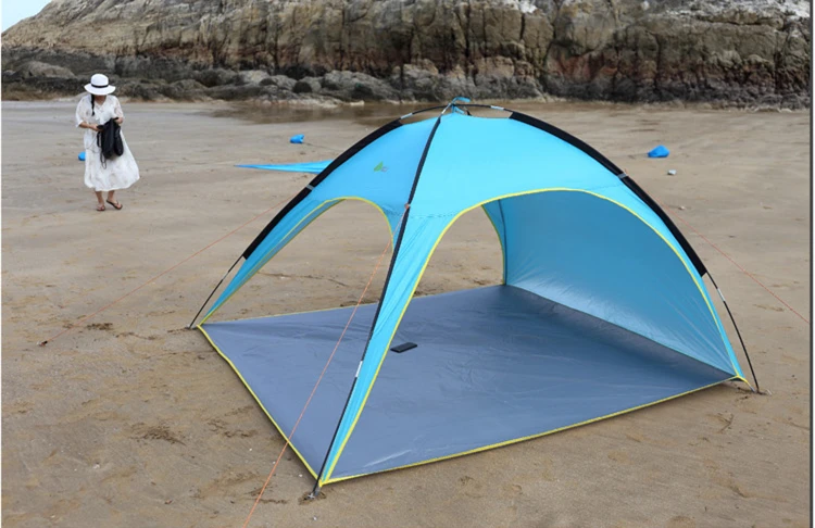 저렴한 휴대용 해변 텐트 210x210x130cm, 차양, 낚시 쉼터, 빠른 오픈, 여름, 자외선 방지, 가족 텐트, 간단한 설치, 자동 아님