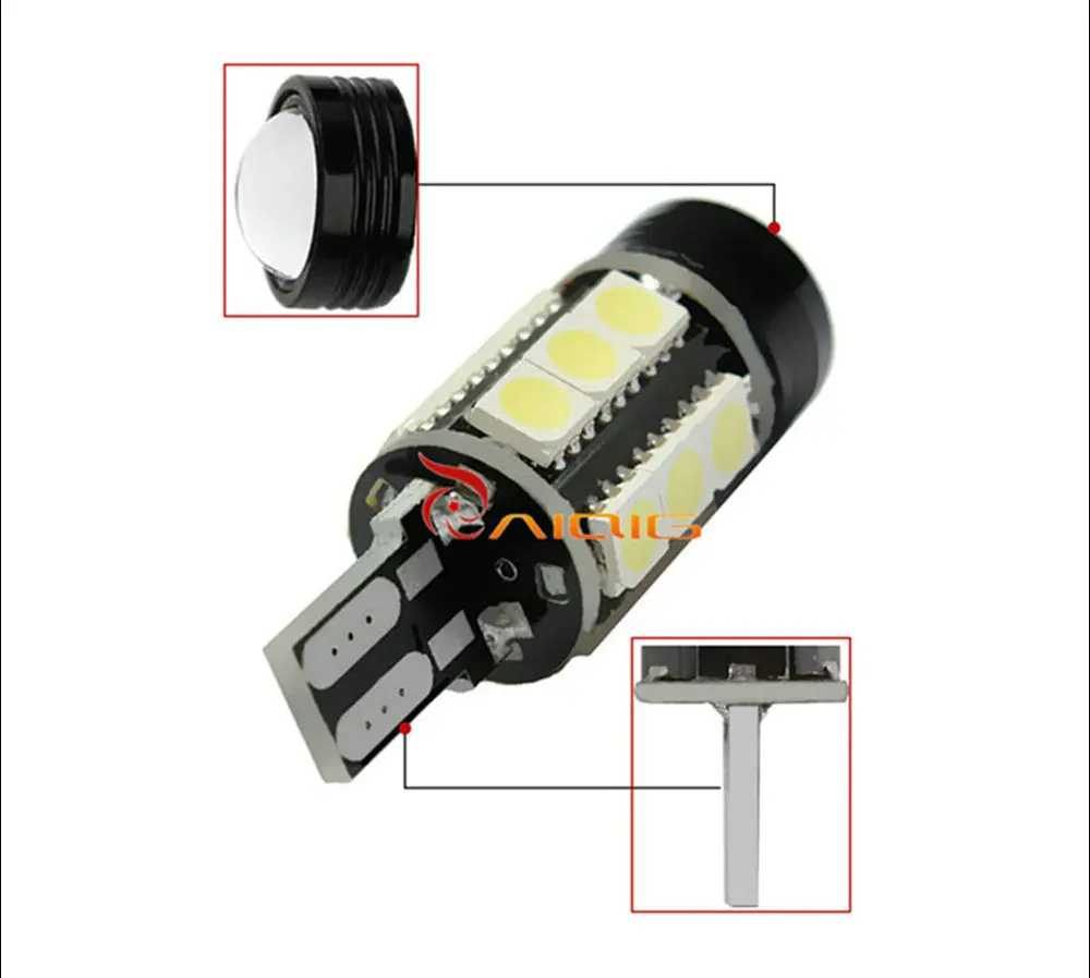 2 шт. W16W LED Canbus T15 светодиодные лампы обратного света 921 912 5050 SMD COB Автомобильная