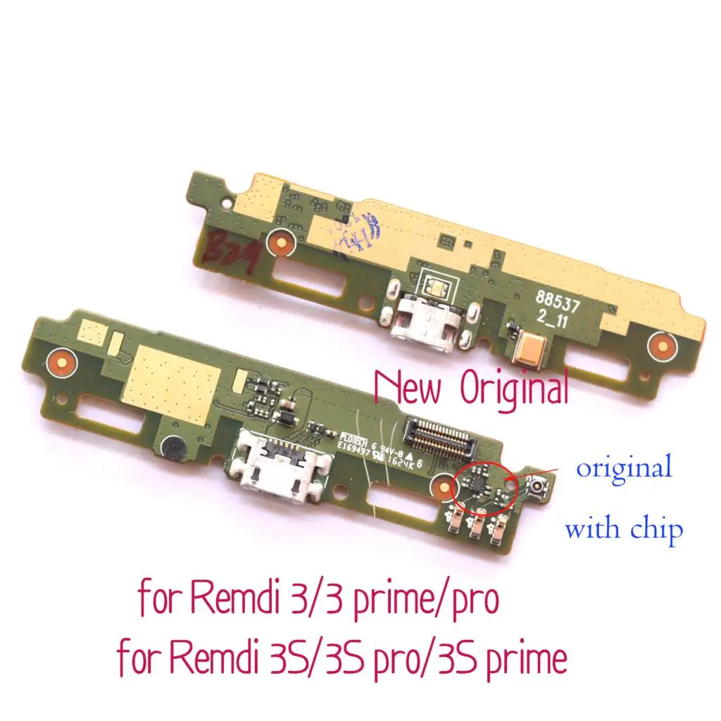 Оригинальная USB плата для Xiaomi Redmi 3 3S pro prime 3X док станция с разъемом Micro Usb зарядная и