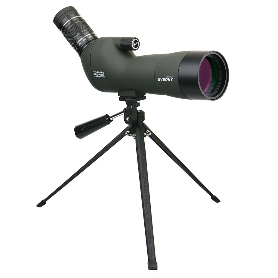SVBONY 20-60x60 SV29 Зрительная труба 23 мм окуляр Zoom BAK4 призма FMC объектив телескоп Birdwatch Охота мишень стрельба