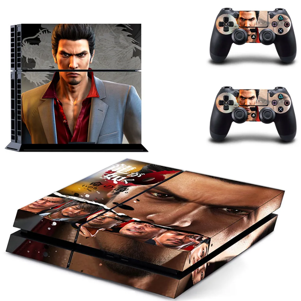 Якудзы Kiwami 2 PS4 кожи Стикеры наклейка для Sony Игровые приставки 4 консоли и