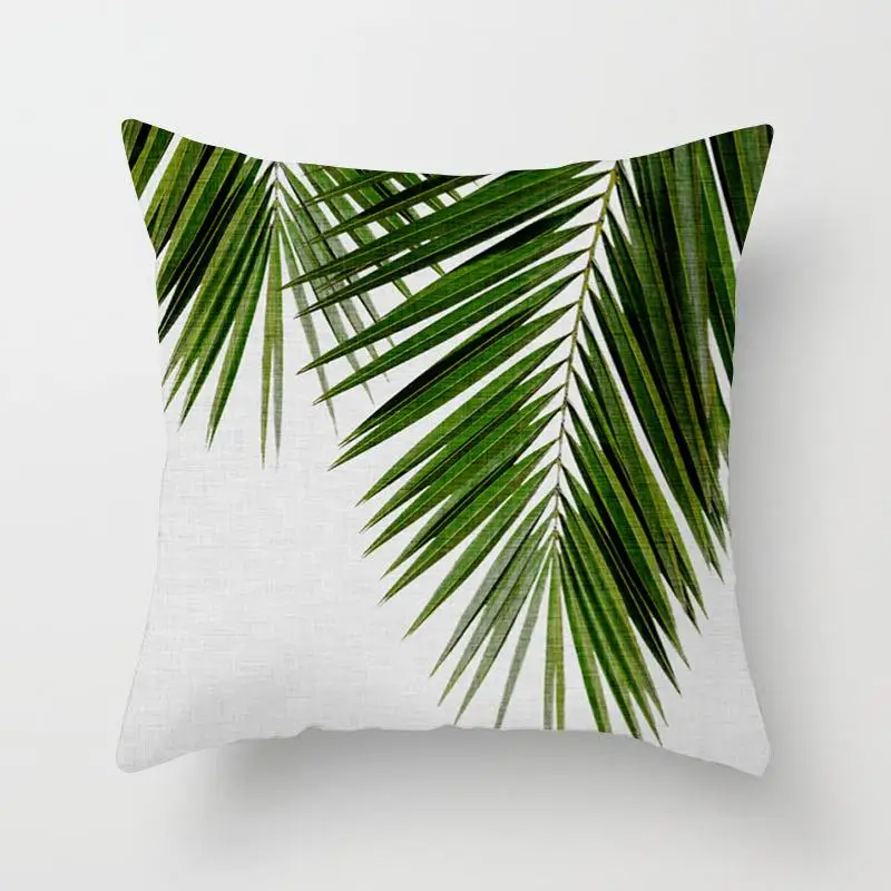 Plant 5 Тропические растения Чехлы для подушек Кактус Цветок диван; офис; автомобиль декоративные наволочки персик кожи Чехлы дома декор гостиной 45x45 - Цвет: Plant 5