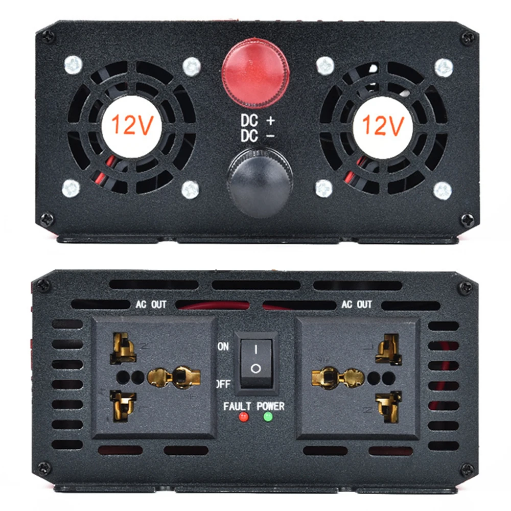 AOSHIKE 3000 Вт автомобильный инвертор DC 12V 24V к AC 110V 220V инверсор Авто преобразователь