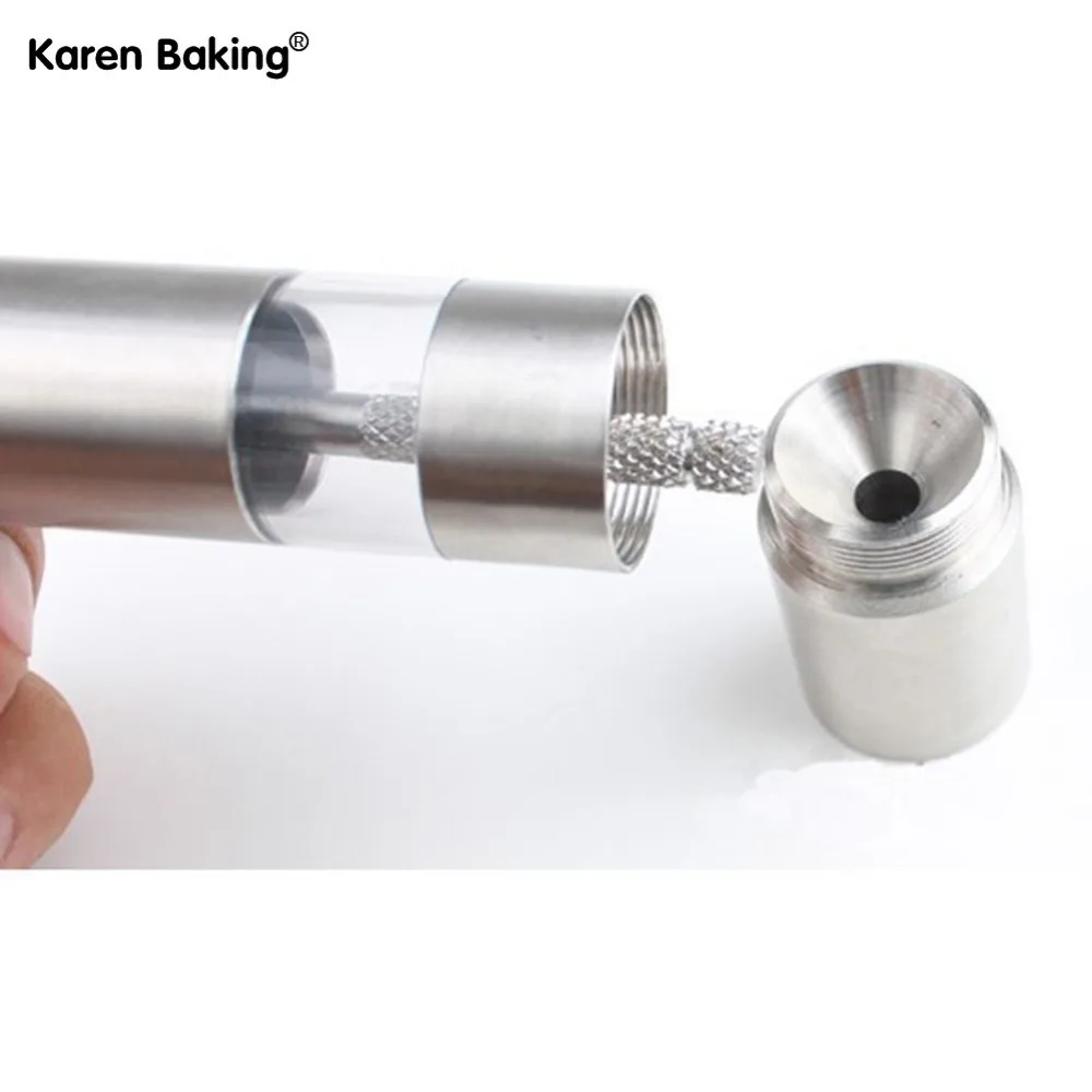 Нержавеющая сталь перец и соль травы мельница мясорубка для гурманов набор