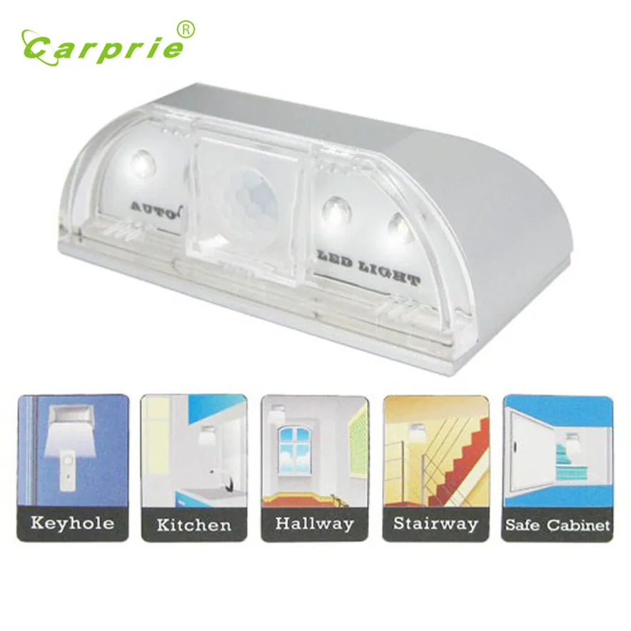 CARPRIE бра 4 светодиодный энергоэффективным Портативный Беспроводной дверные