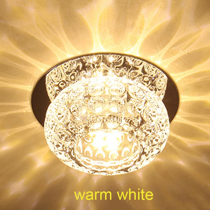 3W modern crystal ceiling lights decorative living room lamps corridor light aisle lighting |