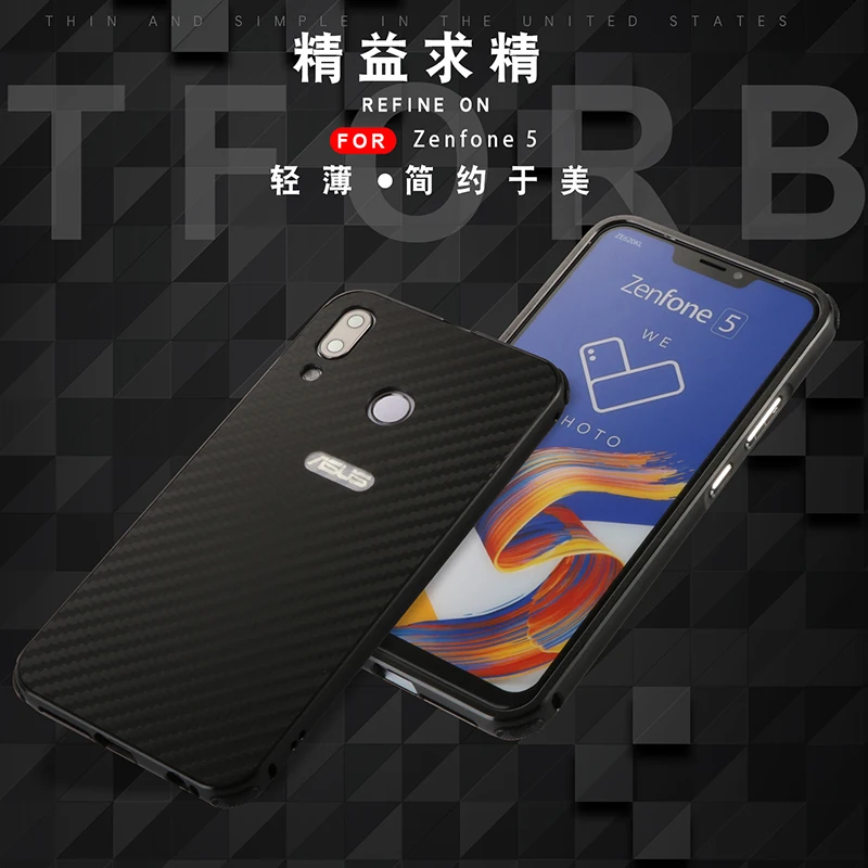 Роскошный металлический чехол для Asus Zenfone Max Pro M1 ZB601KL ZB602KL алюминиевая рамка чехол из углеродного волокна для Asus Zenfone Max Pro M1 чехол