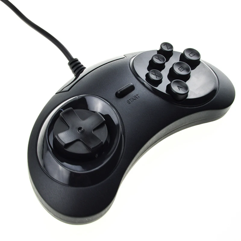 Горячая Распродажа для USB SEGA классический проводной 6 кнопок геймпад игровой