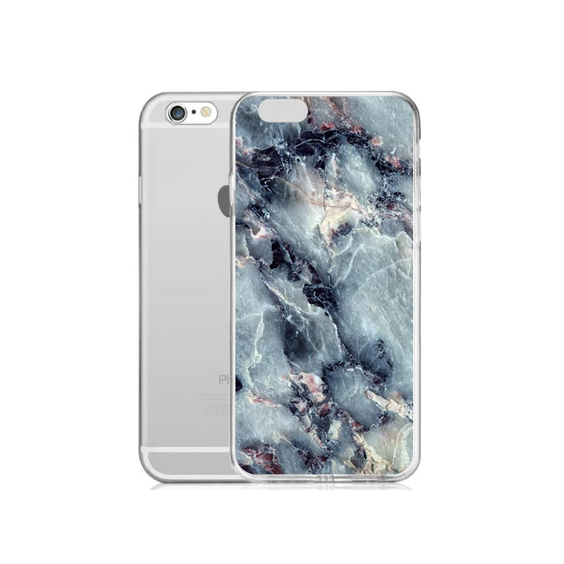 TPU Clear Phone Case For iPhone 6 6s 7 8plus x Coloful Soft Marble Free shipping 4 5se |