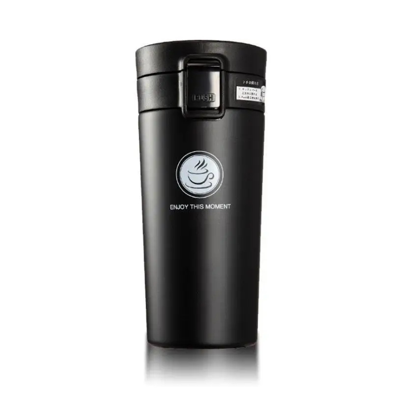 380 мл кофейная чашка с крышкой сохраняет кружку из нержавеющей стали Вакуумная