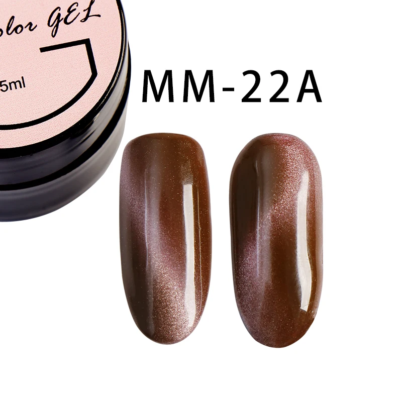 Гель-лак для ногтей Girl2girl Cateye коллекция Led Cure УФ-гель для ногтей долговечный блестящий гель высокого качества - Цвет: MM-22A