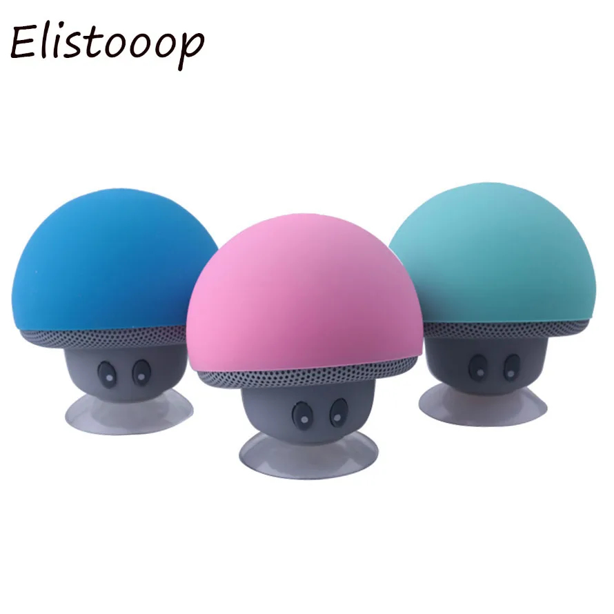 Мини-Колонка в форме гриба, Беспроводная связь Bluetooth 4,1, динамик, mp3-плеер с микрофоном, портативная стерео Blutooth для мобильного телефона