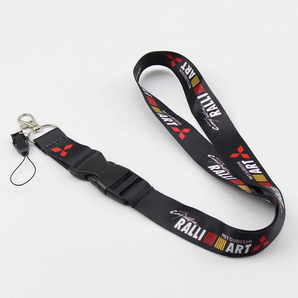 JDM RALLIART Racing lanyards мобильный телефон ID карты подвесной ремень ремешок для Mitsubishi брелоки для фанатов